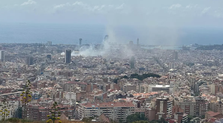 Incendio en cocina de restaurante de Rambla Catalunya