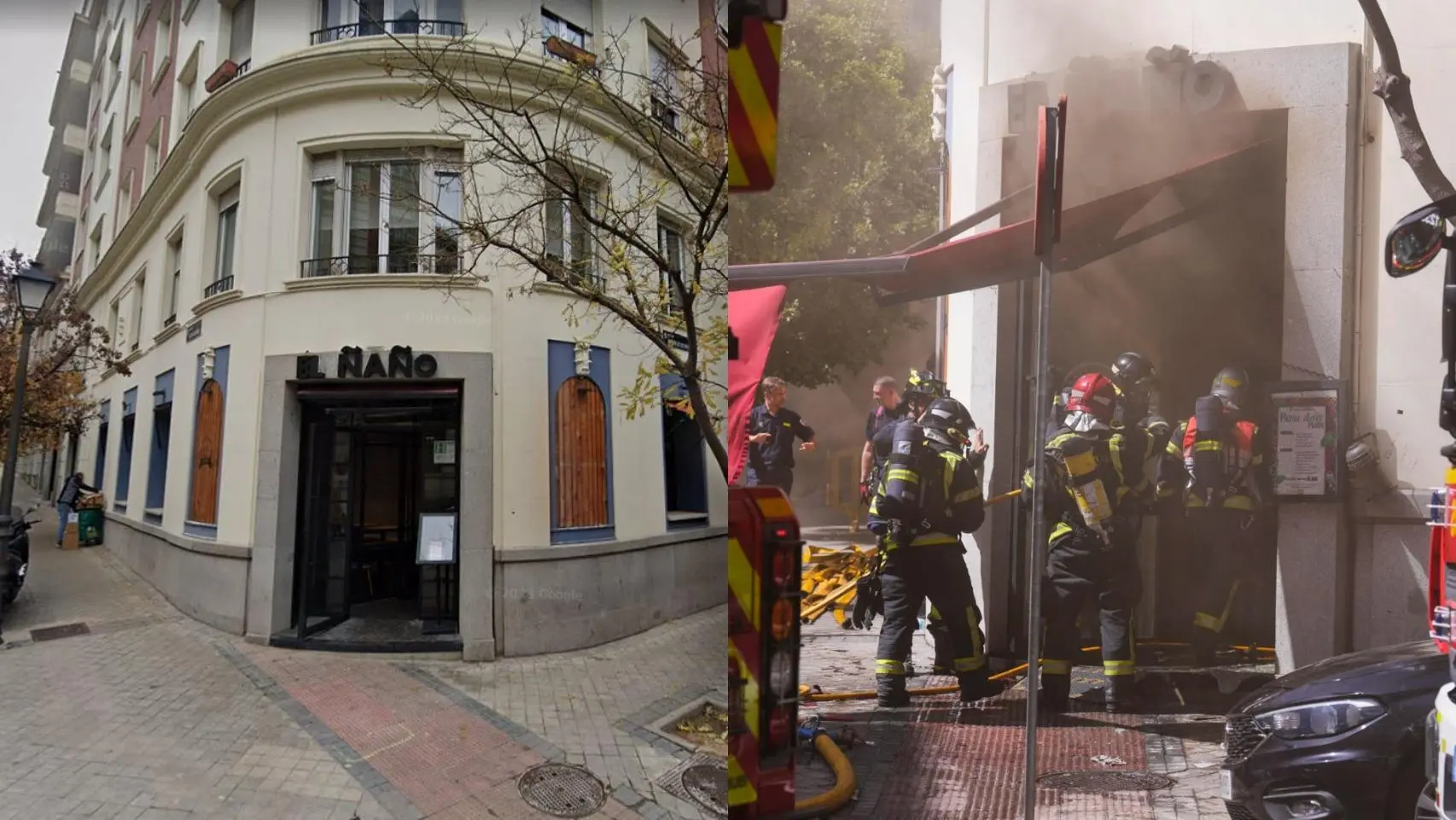 Incendio en el restaurante El Ñaño en Colón