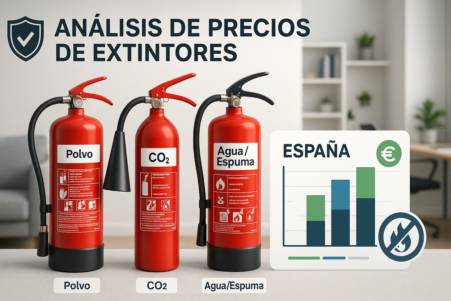 Guía de extintores en España: precios y recomendaciones para tu hogar