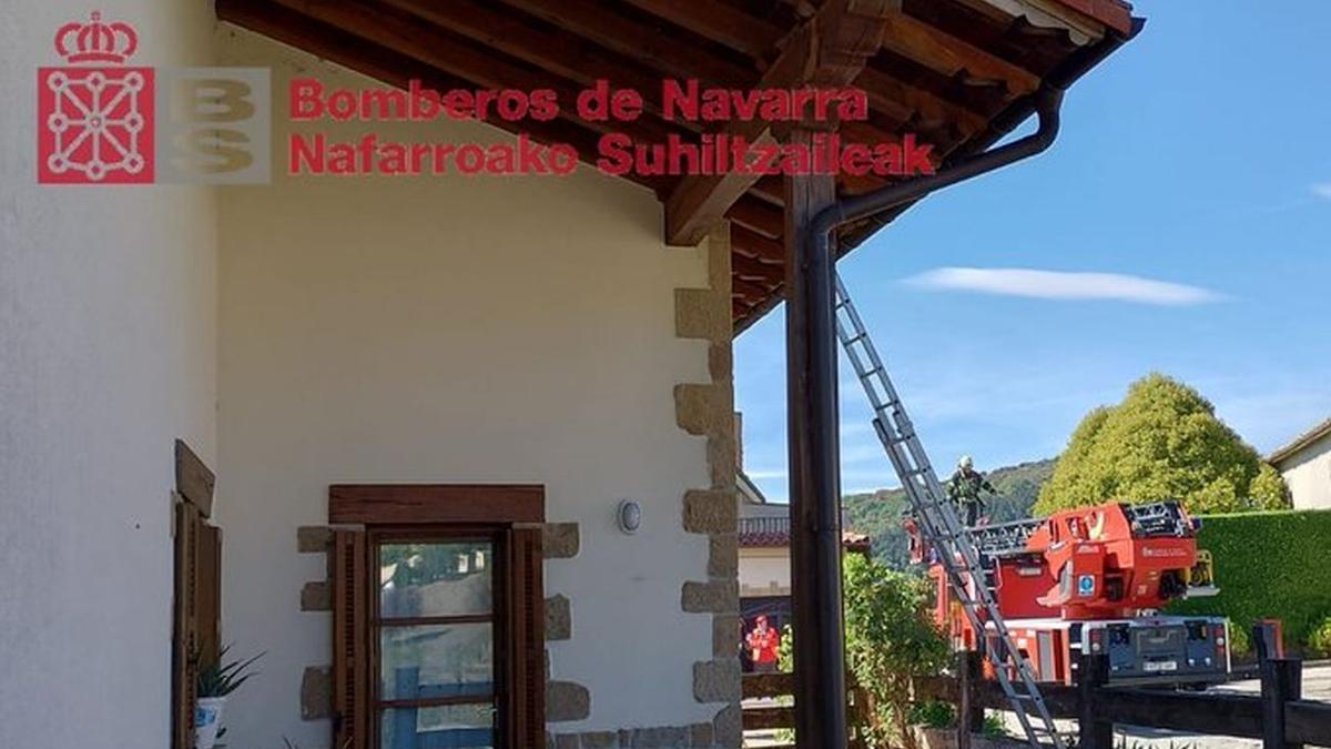 Incendio de chimenea en Berrioplano: rápida actuación