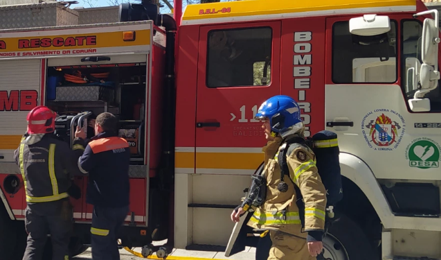 Aguiño: casa afectada por incendio tras dejar una sartén al fuego