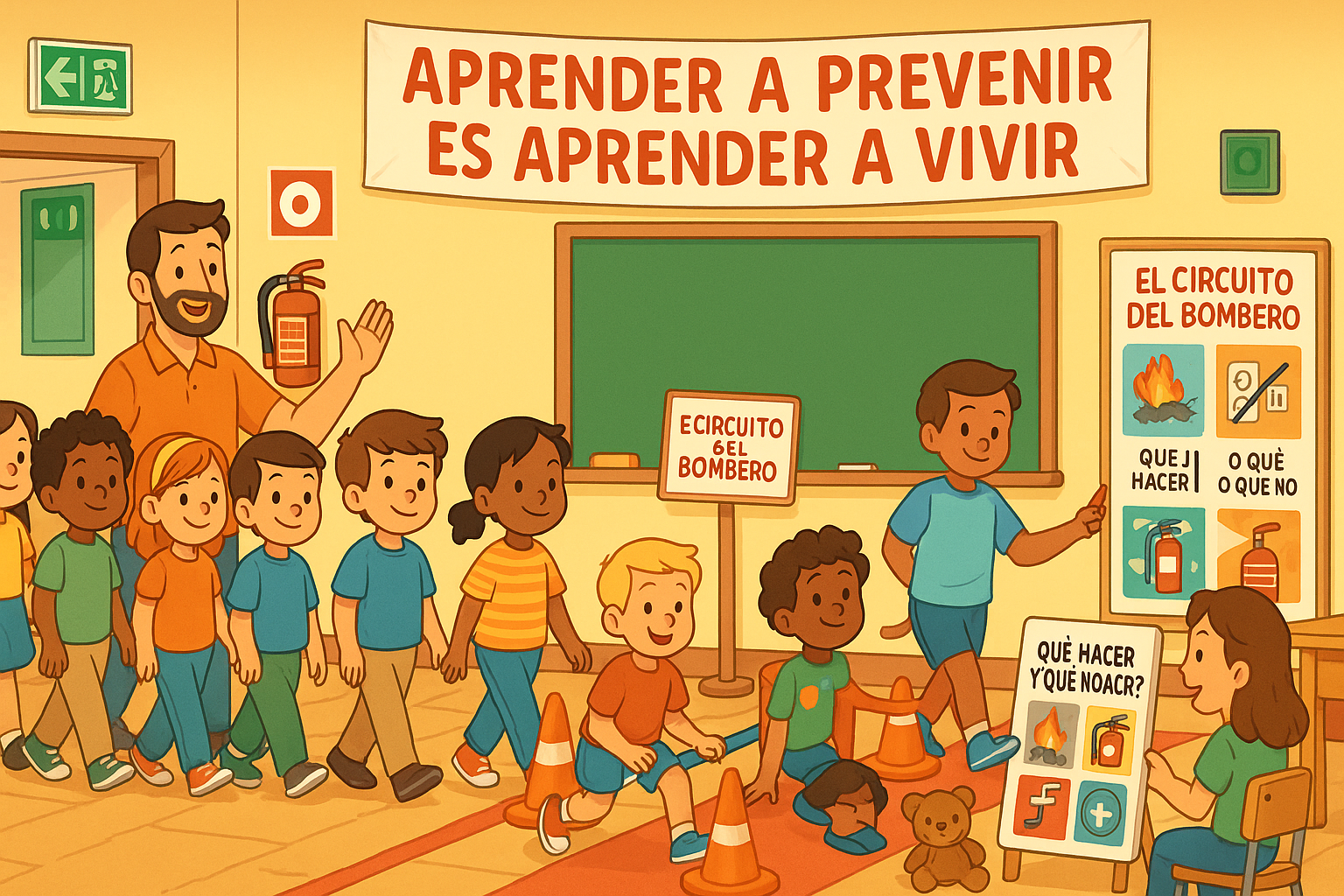 Prevención de incendios en colegios: enseñar a los más pequeños a reaccionar
