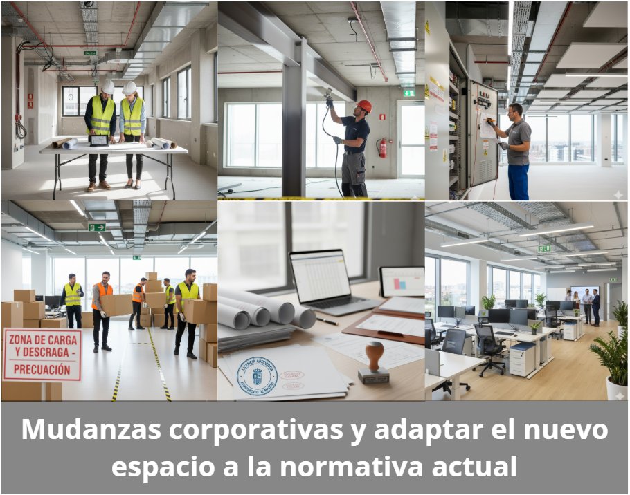 Mudanzas de empresa: pasos clave para ajustar tu espacio a la ley