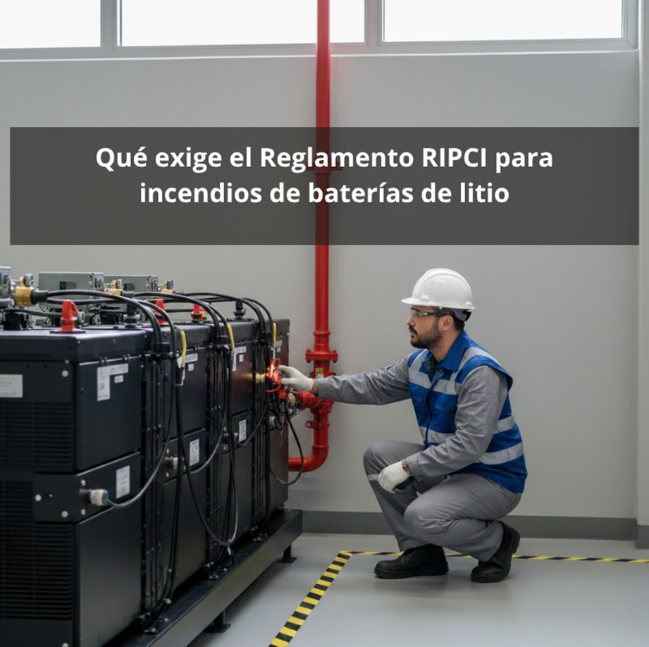 Qué exige el Reglamento RIPCI para incendios de baterías de litio: El marco normativo esencial para la protección contra incendios en instalaciones con baterías de litio.