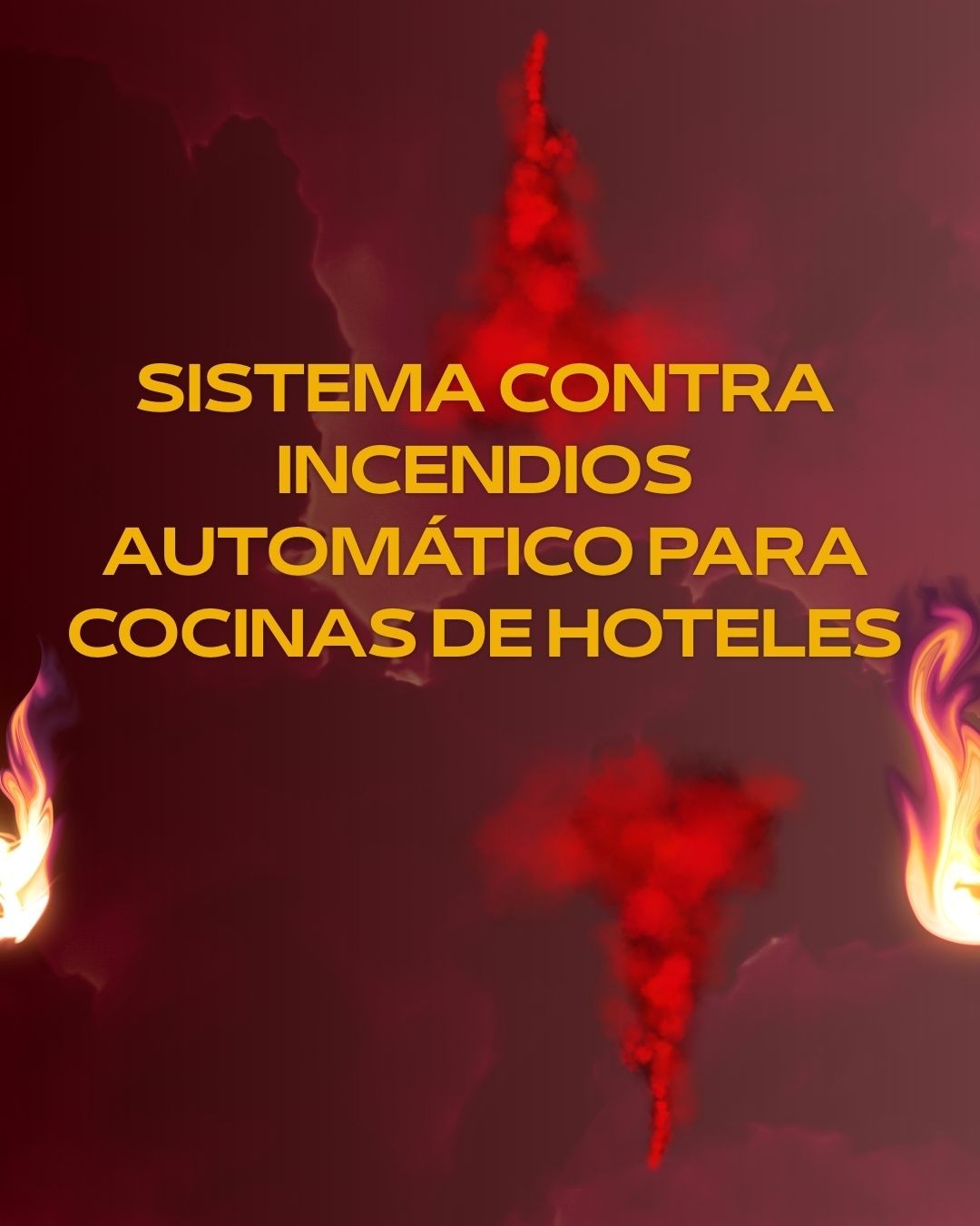 Sistema contra incendios automático para cocinas de hoteles. Protección automática avanzada para cocinas profesionales en entornos hoteleros.