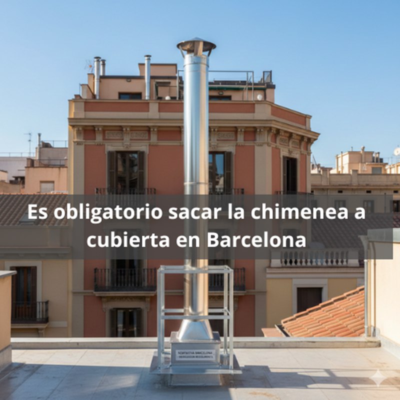 ¿Es obligatorio sacar la chimenea a cubierta en Barcelona? Normativa esencial sobre la evacuación de humos en Barcelona.