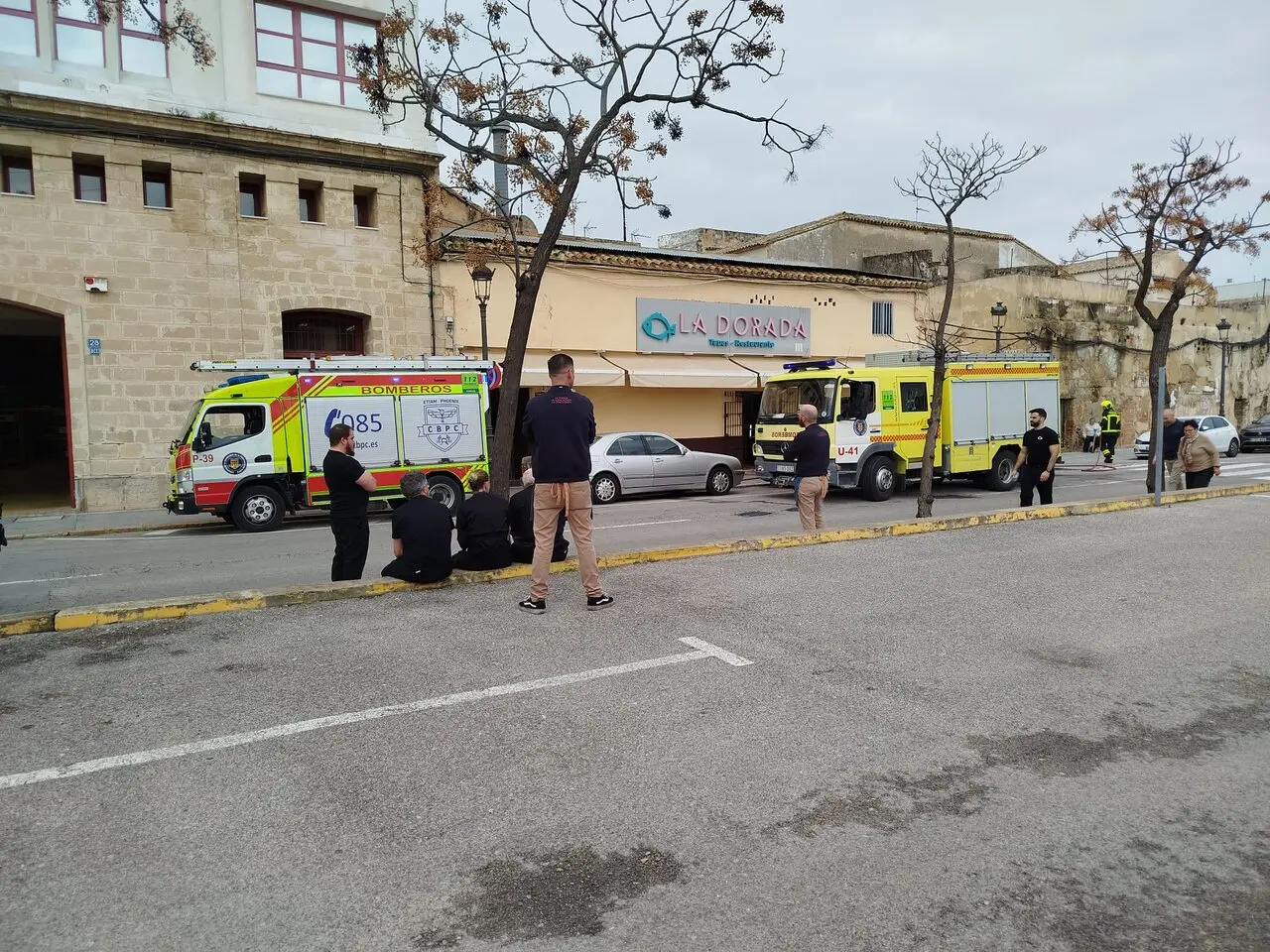 Incendio de un bar en el Puerto Santa María. Resumen del incidente y actuación de emergencia.