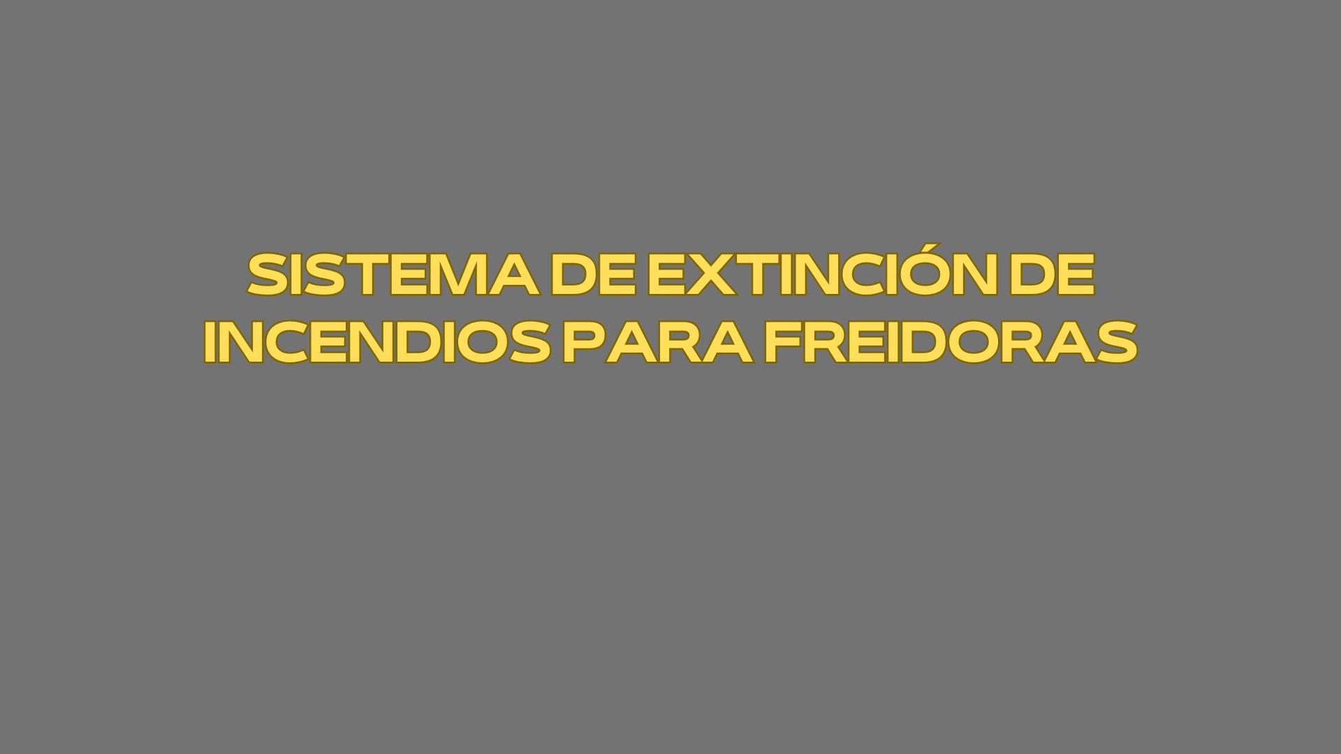 Sistema de extinción de incendios para freidoras