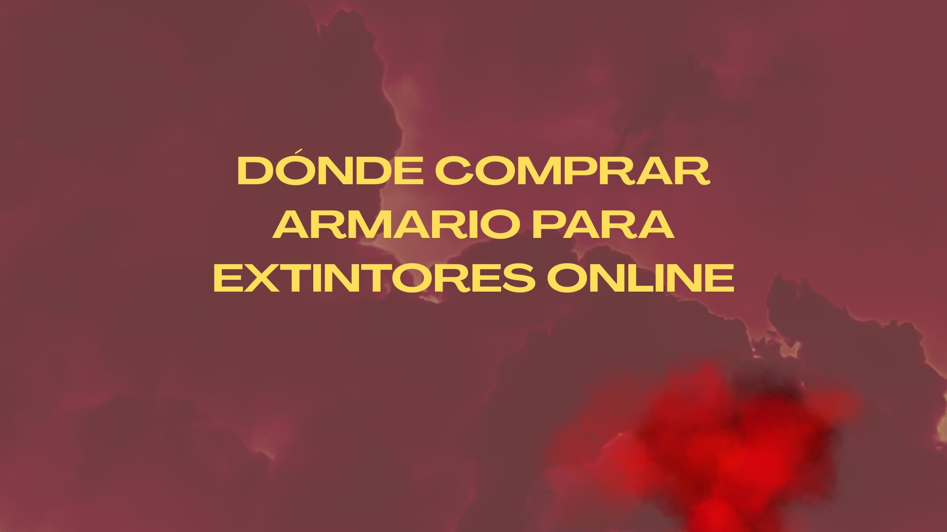 Dónde comprar armario para extintores online