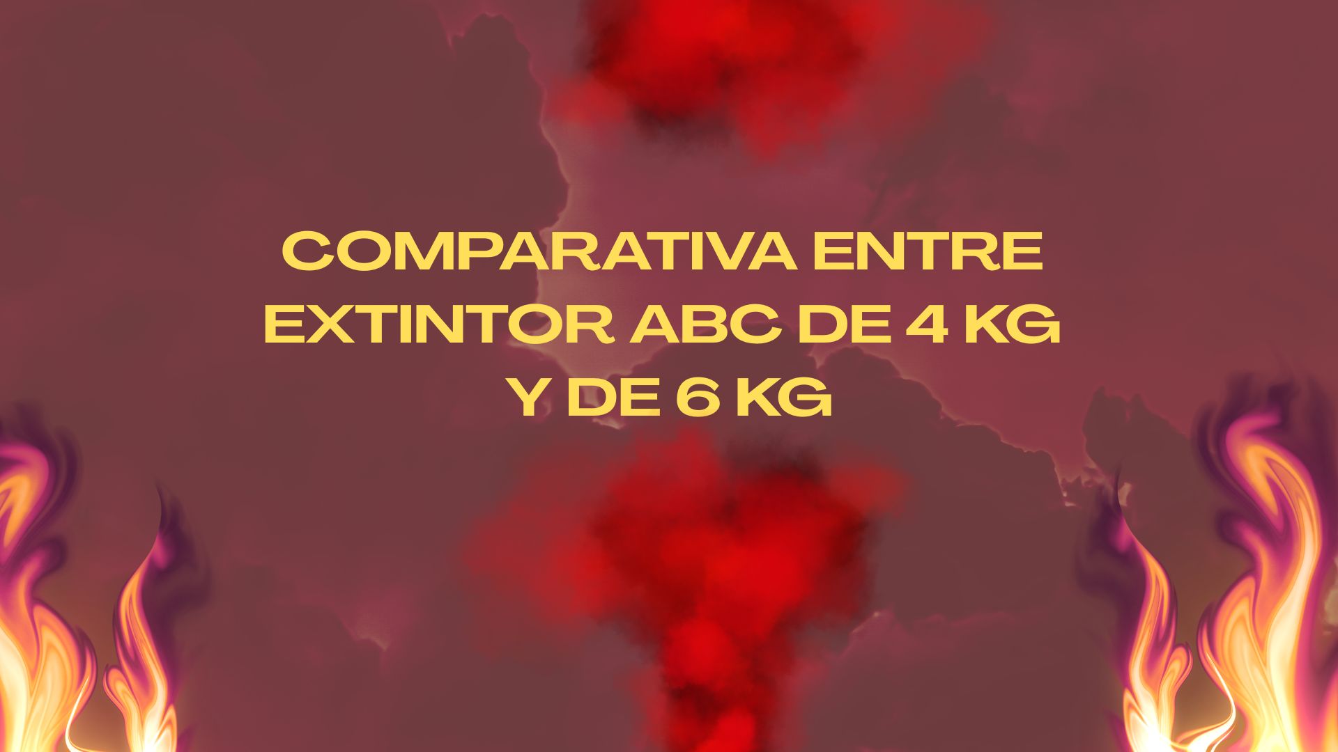 Comparativa entre extintor ABC de 4 kg y de 6 kg