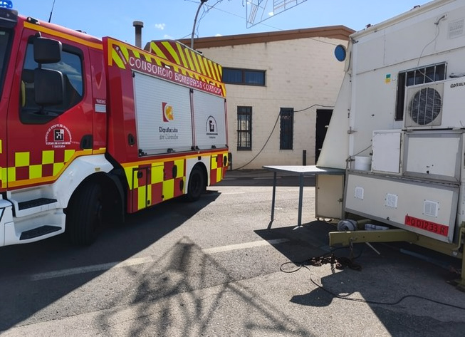 Incendio en la caseta municipal de Torrecampo deja daños en la cocina