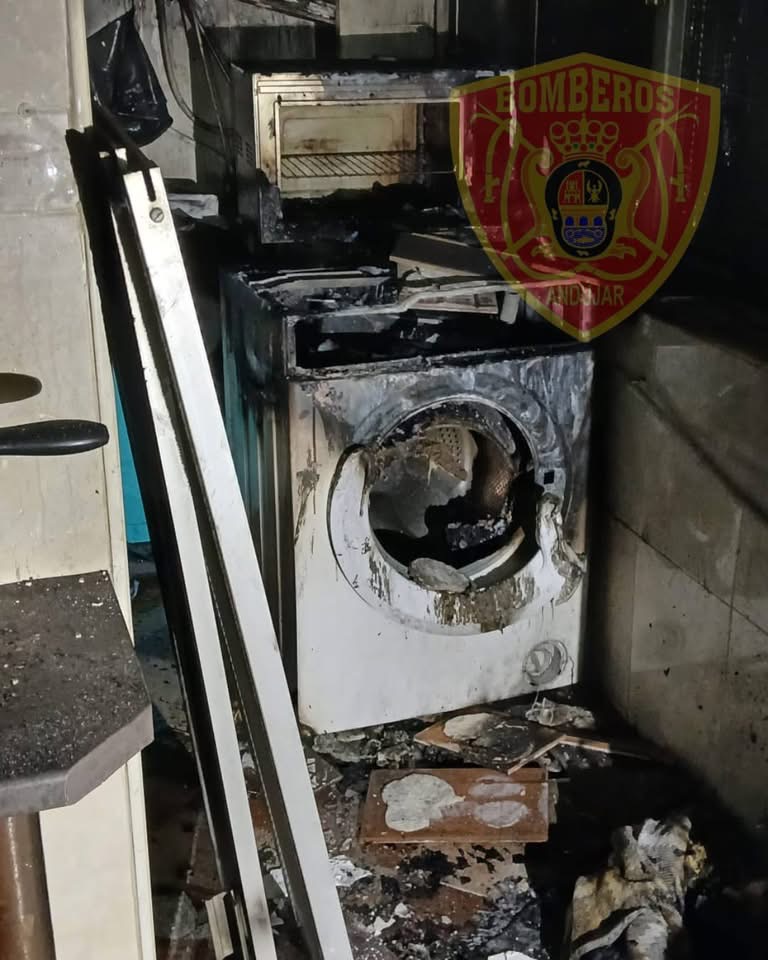 Incendio en una cocina de Andújar