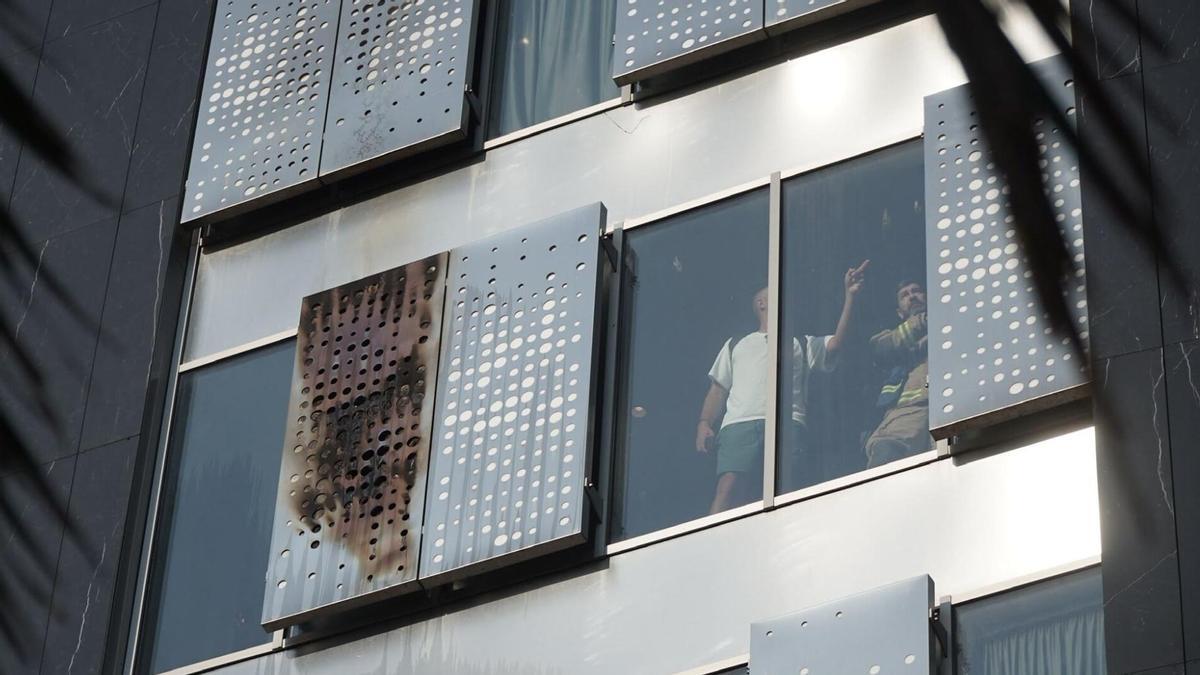 Así se desarrolló el incendio registrado en un hotel de Zalaeta durante la tarde