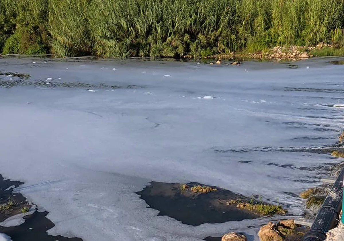 La Confederación Hidrográfica del Júcar sitúa el origen del vertido del Magro en un fuego industrial