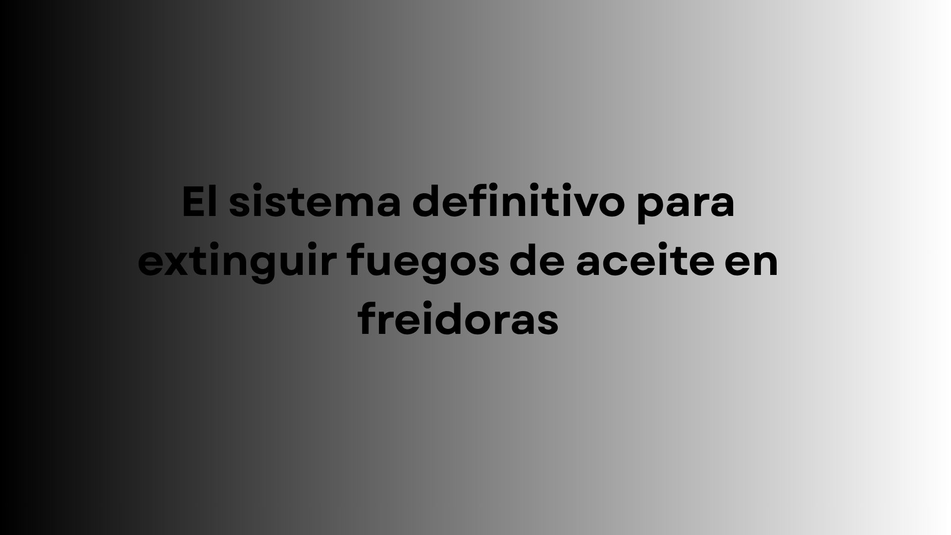 Descubre qué sistema apaga incendios de aceite en freidoras y por qué la clase F es clave en cocinas profesionales.