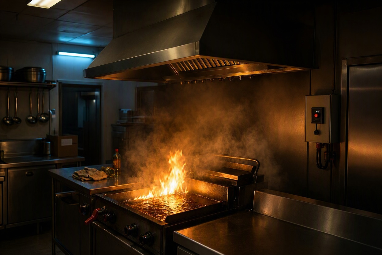¿Tu cocina industrial está preparada para un apagón y un conato de incendio simultáneo?